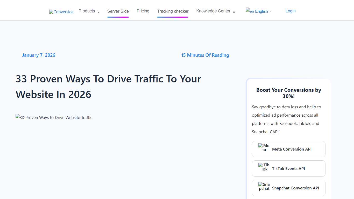 33 Proven Ways to Drive Traffic to Your Website in 2026